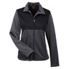 Harriton Women's Dark Charcoal Task Performance Fleece Full-Zip Jacket