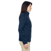 Harriton Women's Dark Navy Task Performance Fleece Full-Zip Jacket
