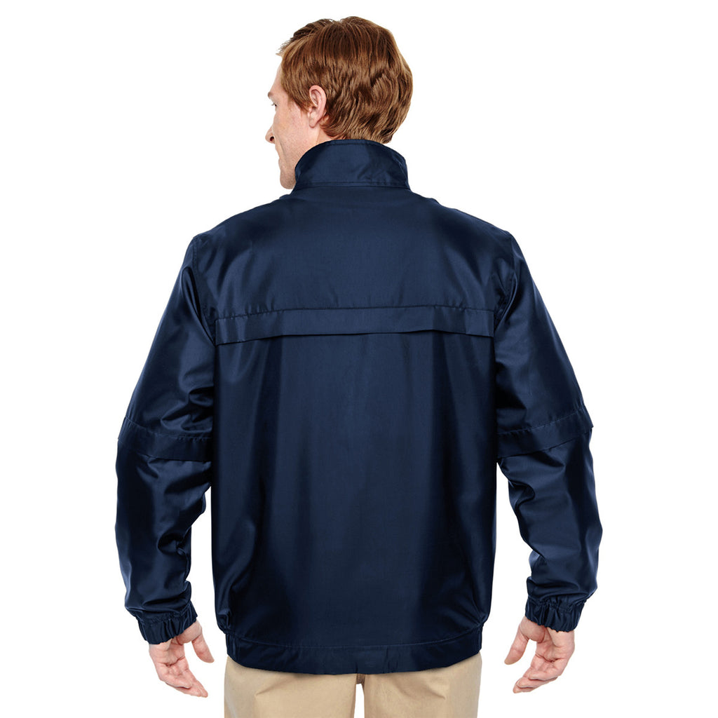Harriton Men's Dark Navy Survey Fleece-Lined All-Season Jacket