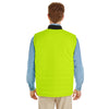 Harriton Men's Black/Safety Yellow Dockside Interactive Reversible Freezer Vest