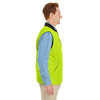 Harriton Men's Black/Safety Yellow Dockside Interactive Reversible Freezer Vest