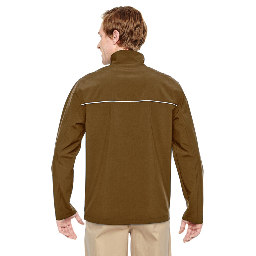 Harriton Men's Duck Brown Echo Soft Shell Jacket