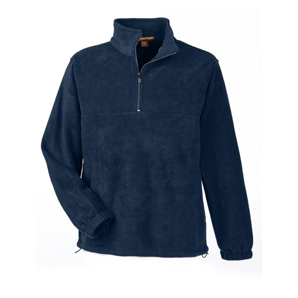 Mayoral Navy Fleece Quarter-Zip Pullover