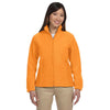 Harriton Women's Safety Orange 8 oz. Full-Zip Fleece