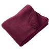 Harriton Burgundy 12.7 oz. Fleece Blanket