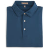 Peter Millar Men's Midnight Solid Stretch Jersey Polo with Sean Self Collar