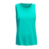 Expert Women's Bright Teal American MoCA Dropped Armhole Muscle Tee