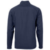 Cutter & Buck Men's Navy Blue Adapt Eco Knit Hybrid Recycled Full Zip Jacket