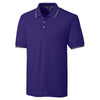 Cutter & Buck Men's College Purple DryTec Short Sleeve Advantage Tipped Polo