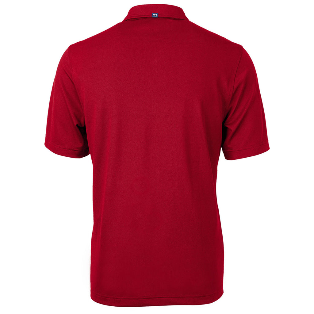 Cutter & Buck Men's Cardinal Red Virtue Eco Pique Recycled Polo
