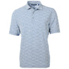 Cutter & Buck Men's Navy Blue Virtue Eco Pique Botanical Print Recycled Polo