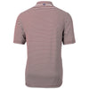 Cutter & Buck Men's Bordeaux Virtue Eco Pique Stripped Recycled Polo