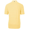 Cutter & Buck Men's College Gold Virtue Eco Pique Stripped Recycled Polo