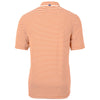 Cutter & Buck Men's College Orange Virtue Eco Pique Stripped Recycled Polo