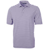 Cutter & Buck Women's College Purple Virtue Eco Pique Stripped Recycled Polo
