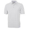 Cutter & Buck Women's Polished Virtue Eco Pique Stripped Recycled Polo