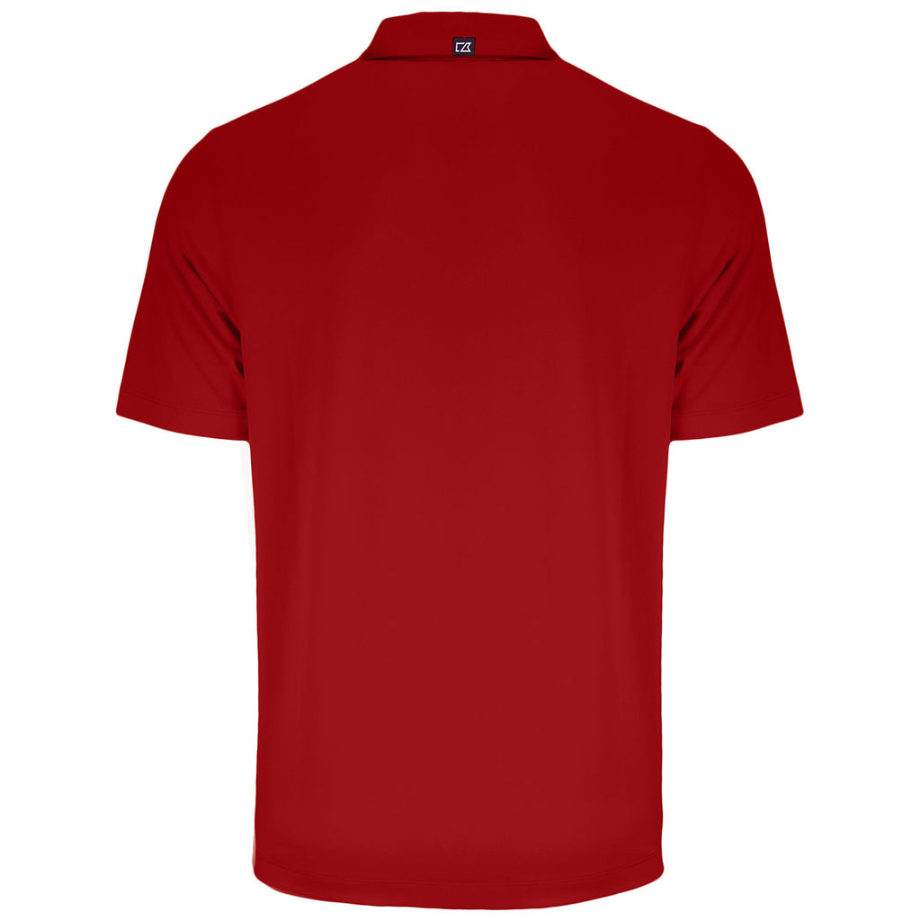 Cutter & Buck Men's Cardinal Red Forge Eco Stretch Recycled Polo