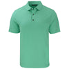 Cutter & Buck Men's Fresh Mint Heather Forge Eco Stretch Recycled Polo