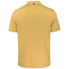 Cutter & Buck Men's College Gold/White Forge Eco Double Stripe Stretch Recycled Polo