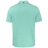 Cutter & Buck Men's Fresh Mint/White Forge Eco Double Stripe Stretch Recycled Polo