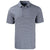 Cutter & Buck Men's Navy Blue/White Forge Eco Double Stripe Stretch Recycled Polo