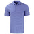 Cutter & Buck Men's Tour Blue/White Forge Eco Double Stripe Stretch Recycled Polo