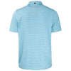 Cutter & Buck Men's Atlas Heather Forge Eco Heather Stripe Stretch Recycled Polo