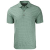 Cutter & Buck Men's Hunter Heather Forge Eco Heather Stripe Stretch Recycled Polo