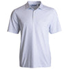 Cutter & Buck Men's White Pike Eco Pebble Print Stretch Recycled Polo