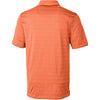 Cutter & Buck Men's Orange Heather Interbay Melange Stripe Polo