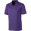 Cutter & Buck Men's Purple Heather Interbay Melange Stripe Polo