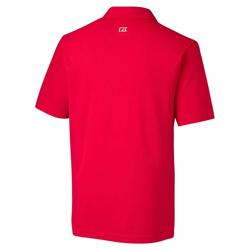 Cutter & Buck Men's Red DryTec Fusion Polo