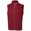 Cutter & Buck Men's Cardinal Red Heather Mainsail Vest