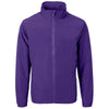 Cutter & Buck Men's College Purple Charter Eco Recycled Full Zip Jacket