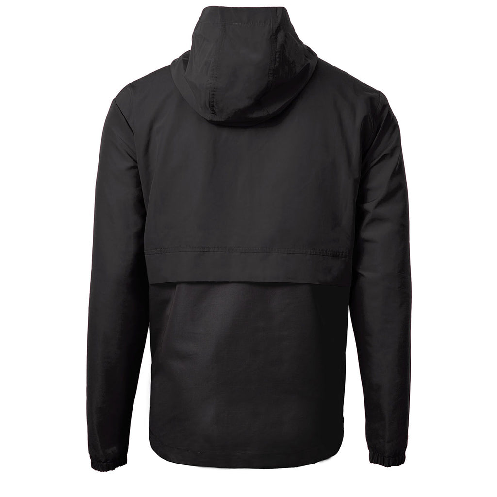 Cutter & Buck Men's Black Charter Eco Recycled Anorak Jacket