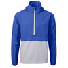 Cutter & Buck Men's Tour Blue/Polished Charter Eco Recycled Anorak Jacket