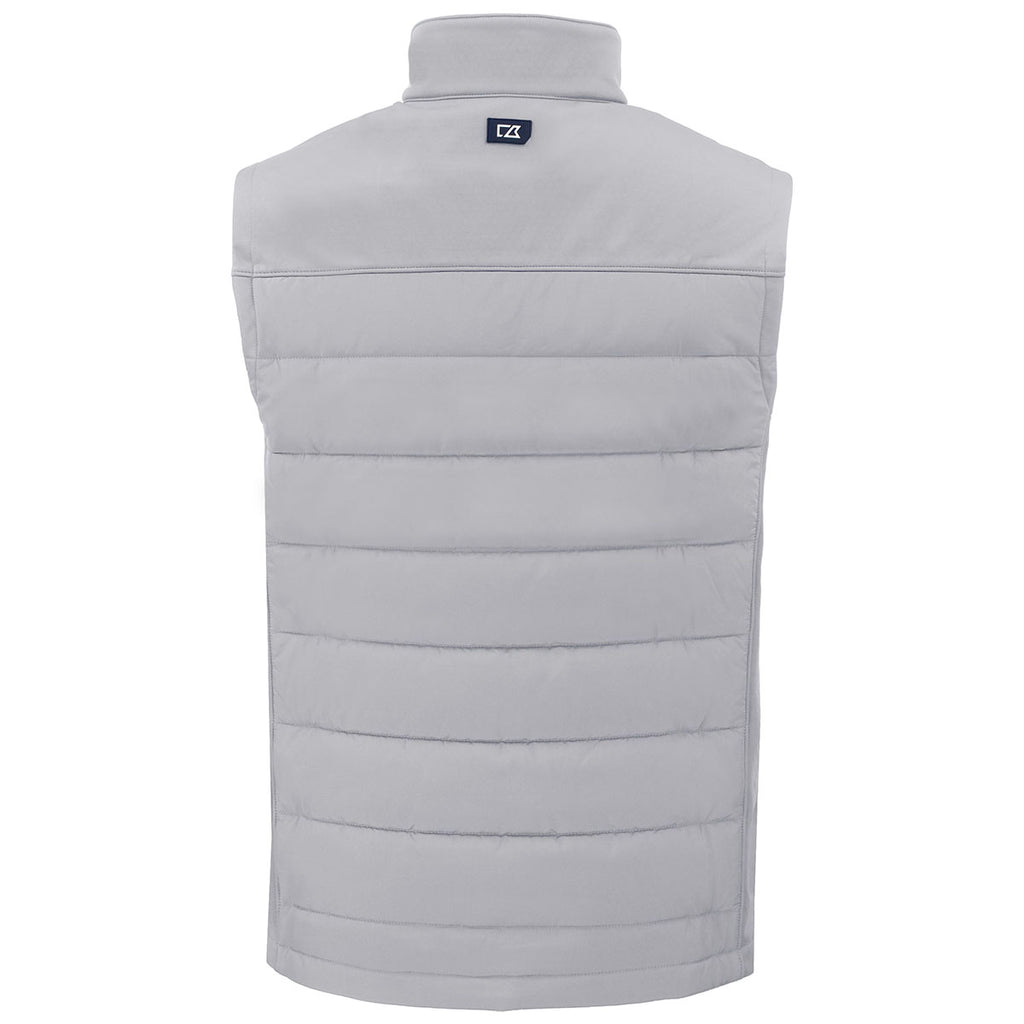 Cutter & Buck Men's CONCRETE Evoke Hybrid Eco Softshell Recycled Full Zip Vest