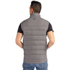 Cutter & Buck Men's Elemental Grey Evoke Hybrid Eco Softshell Recycled Full Zip Vest
