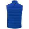 Cutter & Buck Men's Tour Blue Evoke Hybrid Eco Softshell Recycled Full Zip Vest