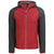 Cutter & Buck Men's Cardinal Red Heather/Charcoal Heather Mainsail Full Zip Hooded Jacket