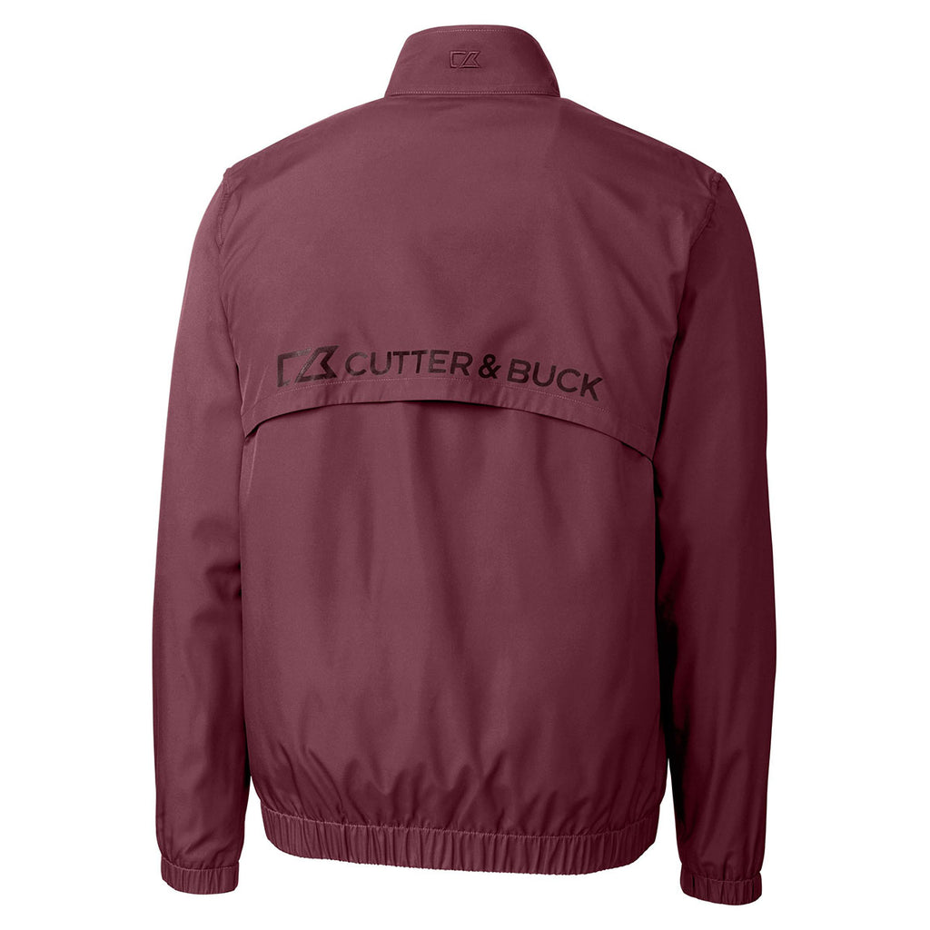 Cutter & Buck Men's Bordeaux DryTec Nine Iron Full-Zip Jacket