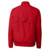 Cutter & Buck Men's Red DryTec Nine Iron Full-Zip Jacket