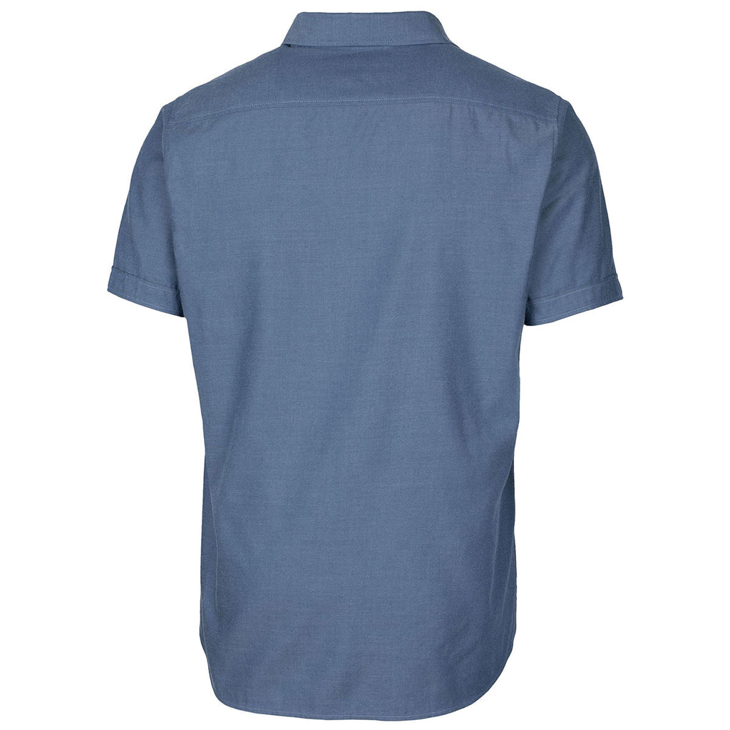 Cutter & Buck Men's Indigo Windward Twill Short Sleeve Shirt
