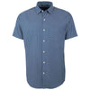 Cutter & Buck Men's Indigo Windward Twill Short Sleeve Shirt