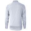 Cutter & Buck Men's White/French Blue Versatech Geo Dobby Stretch Long Sleeve
