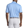 Peter Millar Men's Cottage Blue Solid Performance Polo with Sean Collar