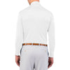 Peter Millar Men's White Solid Long Sleeve Stretch Jersey Polo