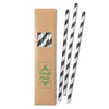 Primeline Black Paper Straw Set - 20/PC