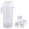 Primeline White 20 oz. Smartshake Original Compartment Fitness Shaker