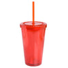 Jetline Translucent Red 16 oz Double Wall Cool Acrylic Tumbler